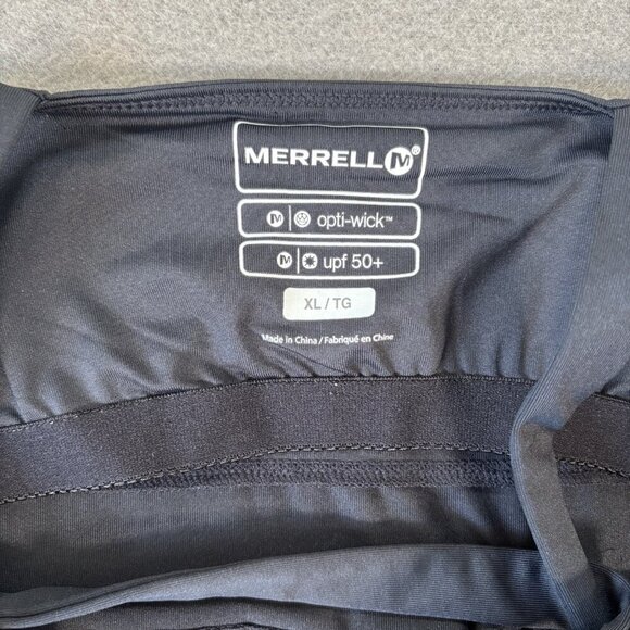 Merrell Opti-Wick UPF 50+ Dress Black Summer Activewear Tennis Sz XL Crisscross - Picture 8 of 12